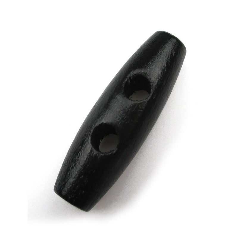 ALL in ONE 50pcs Black 2 Hole Scrapbooking Sewing Wood