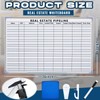 Lincia 36"x 24" Real Estate Whiteboard Lined White Board Dry