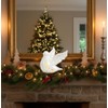 Napco Flying Dove with Design Bright White 6 x 5.75