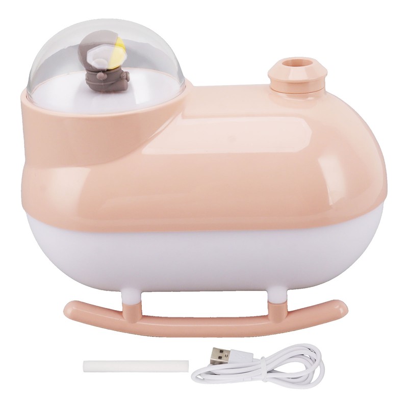 Small Humidifier Desktop Humidifier Cartoon Astronaut Train Colorful Lighting USB
