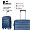 Travelhouse Amalodie Hardshell Upright Spinner Wheel Suitcase Set PP ABS,