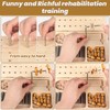 Wooden Pegboard for Finger Dexterity, 36-Hole Hand Therapy Peg Board