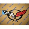 GM Chevy Corvette C5 Rear Cross Flags Emblem Factory OEM