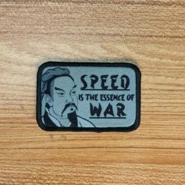 morale patch Speed is the Essence of War Sun Tzu 2"x3" hook & loop tactical