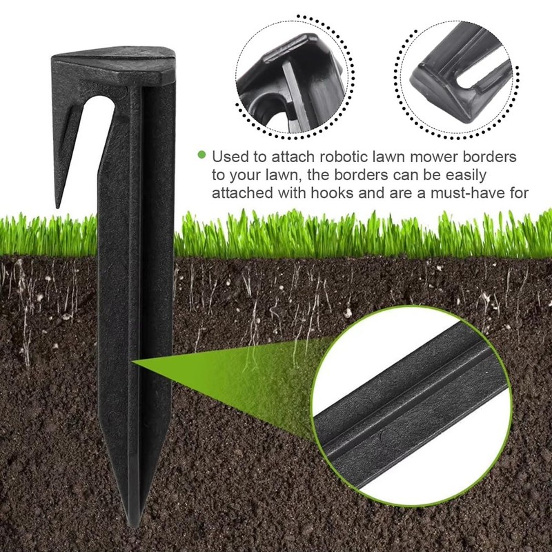 UEAVOID Pack of 30 Ground Pegs for Robotic Lawnmower Boundary
