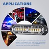 PKINGLAKE 8-Pcs 12 LED Sync Feature Emergency Strobe Grille Lights