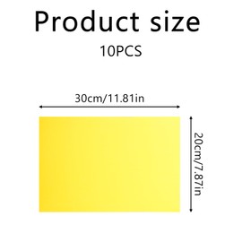 Tabanzhe Foam Sheets for Crafts-10 Sheets A4 Colourful EVA Foam Sheets 1.5 Thick Flexible Soft Sheets for DIY Card Making Art Crafts Supplies,Random 10 Colors