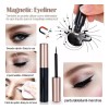 10 Pares De Pestañas Postizas Magnéticas Resistentes Al Agua