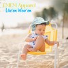 Sombrero de verano ajustable para bebés y niñas con protección