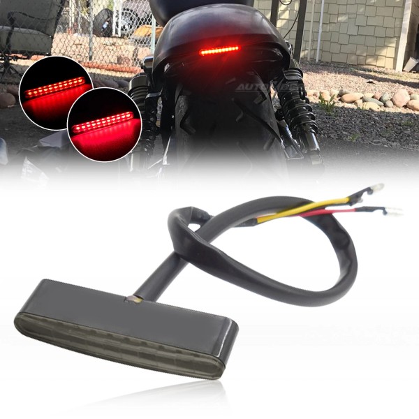 Unbranded Motorcycle LED Rear Tail Running Stop Mini Strip Brake