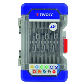 TIVOLY 11501570044 Set of 43 Long Screwdriver Bits, Not Concerned