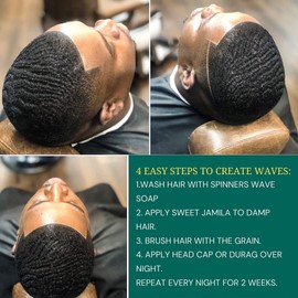 Xotics by Curtis Smith – Sweet Jamila Hair & Body Shea Glaze 4oz - Organic 360 Wave Pomade for Men Women Strong Hold, Natural Wave Grease Shea Butter Cream, Hair & Body Moisturizer