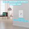 4pcs Dimmer Switch Knob, PETG Material Dimmer Knob Replacement Dimmer