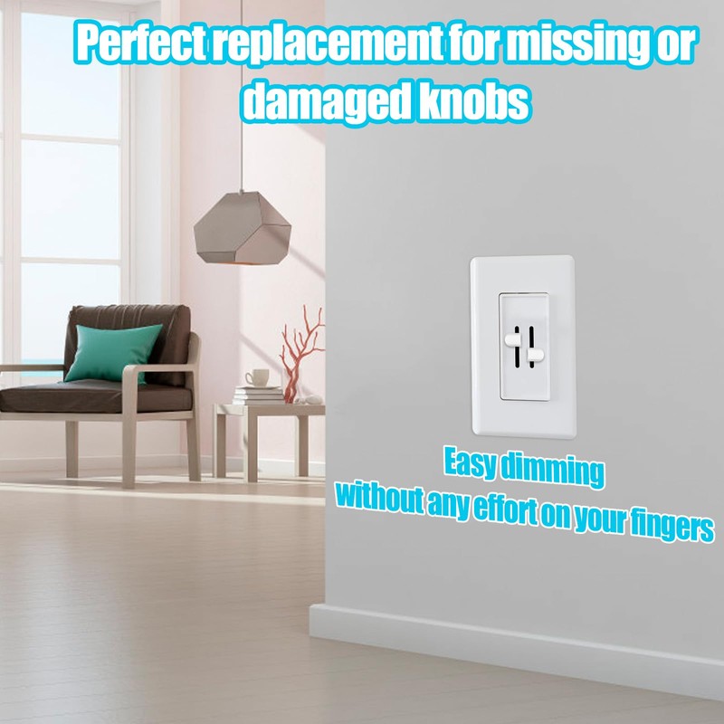 4pcs Dimmer Switch Knob, PETG Material Dimmer Knob Replacement Dimmer