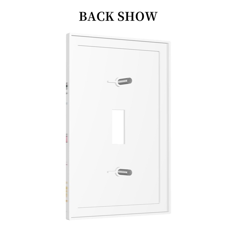Boho Butterfly Wild Flower Floral Garden Single Toggle Light Switch