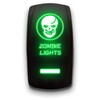 Zombie Lights - Green - Laser Etched Toggle Switch 20A