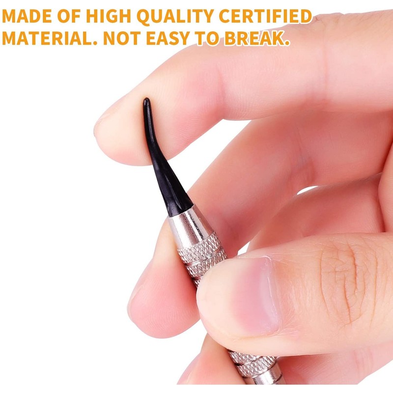WIN.MAX 1000 dart tips, 2BA black soft dart tips, plastic