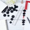 BENECREAT 33Pcs Black Book Binding Discs, 3 Size ABS Plastic