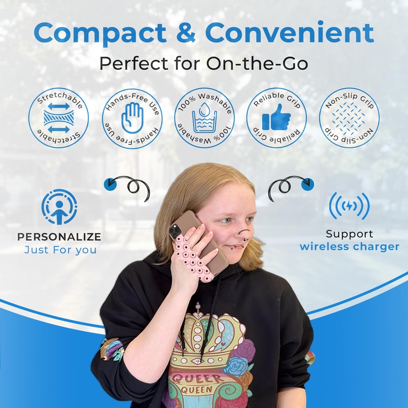 SwitchBands Reversible Phone Grip Strap | Comfortable Cell Phone Finger