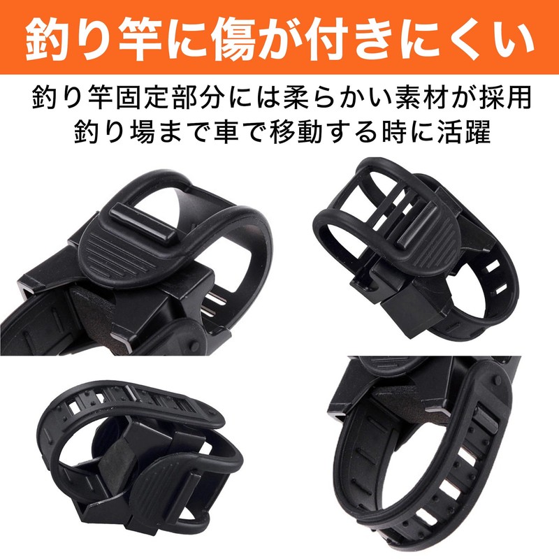 Felimoa ロッドホルダー 車内天井 吊り下げ用 釣り竿 取り付け簡単 12個セット