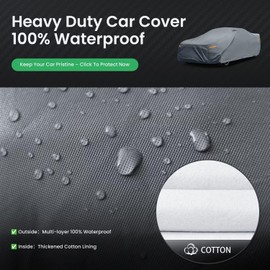 Waterproof Lexus RC(2014-2025) Car Cover with Breathable Vents, [2025 Upgrade] Premium Covers with Cotton Liner and Zipper Door, Sun Rain Snow Dust Uv Protection.(Gift with Towel)