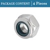 QUARKZMAN M10 x 1 mm Hex Lock Nuts x 4
