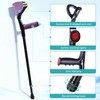 Forearm Crutches for Adults, 2 Pcs, Adjustable Arm Crutch with