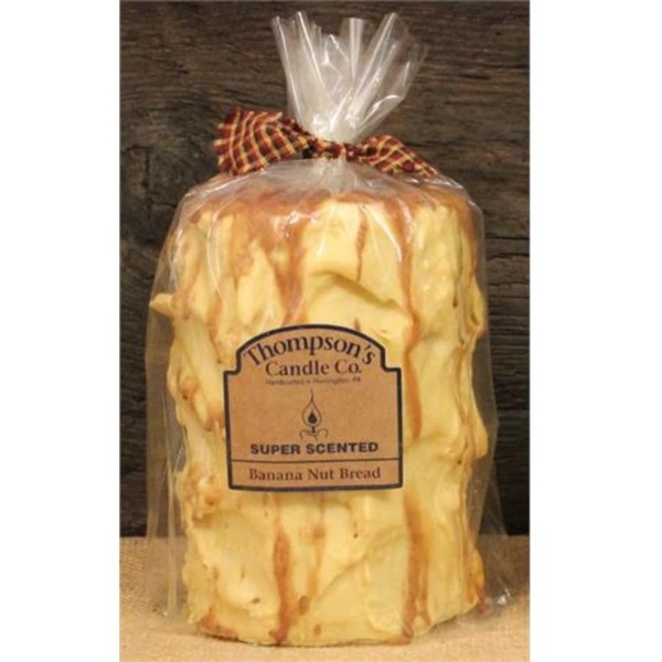 Thompson's Candle Co Banana Nut Bread Pillar Candles
