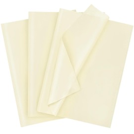 120 Sheets 20"X14" Tissue Paper for Gift Bags Wrapping, Art Tissue Paper Bulk for Weddings Birthday Party Crafts Decoration (Ivory)