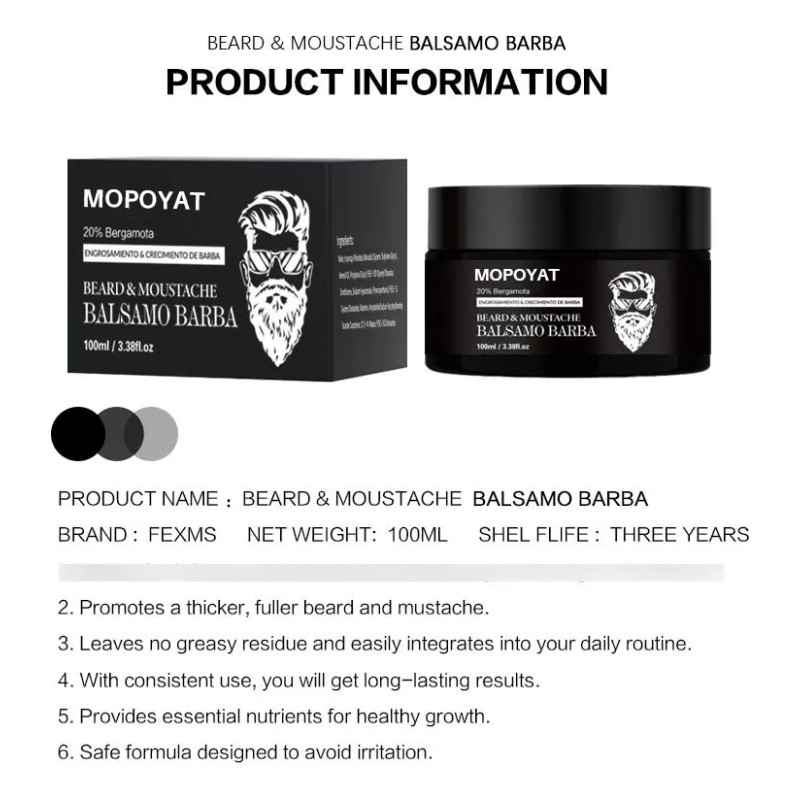 Kit Unidades Balsamo Crecer Barba Menta
