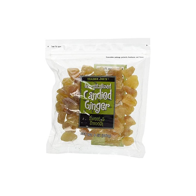 Trader Joe's Uncrystallized Candied Ginger 8oz, 2 Pack