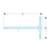 FACOM 84TCD.6 Series 84TCD Sliding"T" Key, 215 mm Length