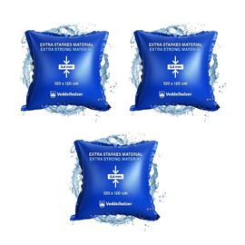 Veddelholzer 3x XXL 120 x 120 cm Air Cushion Pool Cushion Winter for Pool Cover Perfect Pool Accessories Pool Winter Means for Pool Canopy Cover in Winter and Bad Weather