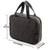HOTOR Travel Toiletry Bag – Black, 12" x 8.2" x