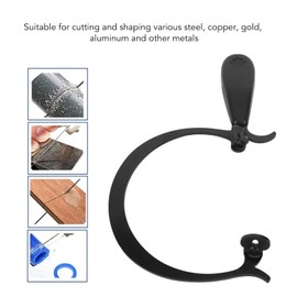 Jewelers Saw Frame, Alloy Curved Coping Saw Frame with Black Handle Handicraft Tools for Woodworking Craft Tools Alloy Saw Frame