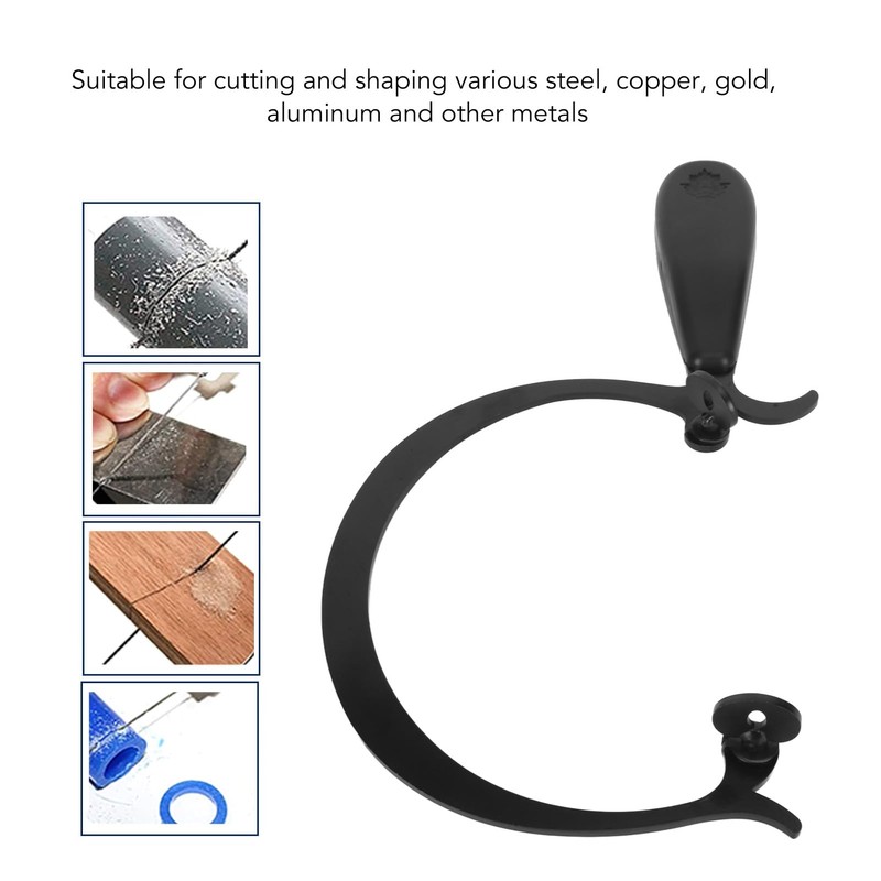 Jewelers Saw Frame, Alloy Curved Coping Saw Frame with Black