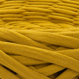 YARNART Cotton Elastic Fabric Spaghetti Premium T-Shirt Knitting Yarn for Bag Basket Cushion Crocheting Projects and Home Decor, Super Bulky (Pack of 1) (7357)