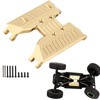 Brass Chassis Gearbox Skid Plate Transmission Mount for Axial 1/18