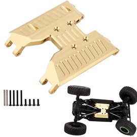 Brass Chassis Gearbox Skid Plate Transmission Mount for Axial 1/18 Axial Capra UTB18 RTR Car RC Crawler Upgrade Parts