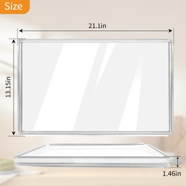 WB56X22160 WB55T10154 Range Oven Inner Door Glass Compatible with GE Range/Electric Oven/Wall Oven, Double-Layer Glass,Replacement Part Number: WB56T10152, WB55T10191,WB56X26391, 3379163