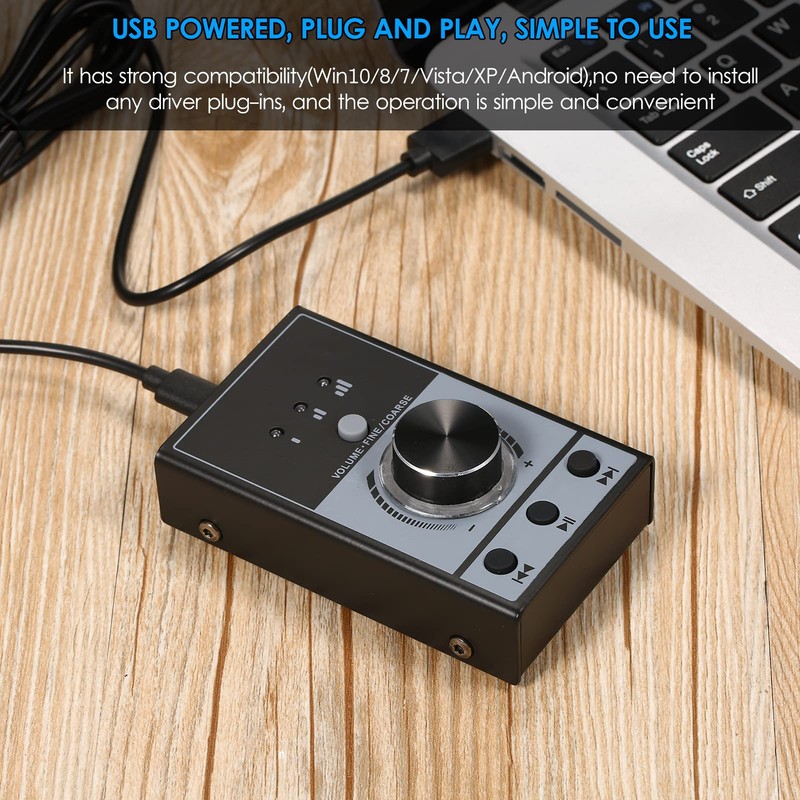 YUEKU Multimedia USB Computer Volume Control Controller Multimedia USB Controller