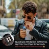 All-in-one Cigar Lighter with Quad Jet Torch Flames, Cigar Stand,