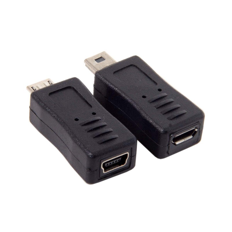 chenyang 2 Pack Mini USB Male/Female to Micro USB Male/Female