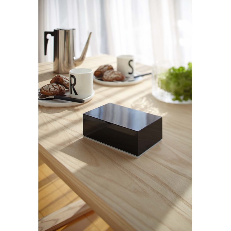 山崎実業 シンプル ウェットティッシュケース ヴェール 長方形 ブラック 7863