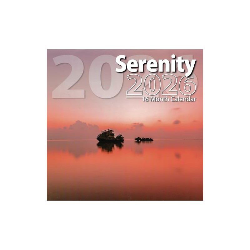 2026 Serenity Full Size Wall Calendar for Planning, Scheduling, and