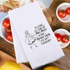Funny Housewife Kitchen Towels Housewife Gift Please Clean Up Your