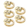 5Pcs Purse Clasp Alloy Material High Hardness Long Service Life