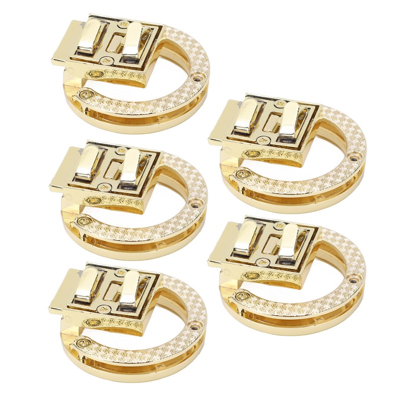 5Pcs Purse Clasp Alloy Material High Hardness Long Service Life