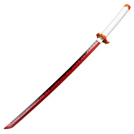 Munetoshi 40” LED Light Plastic Rengoku Kyojuro Nichirin Katana Samurai Sword Demon Anime