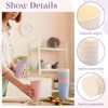 Yungyan 50 Pcs Unbreakable Plastic Cups 16oz Thickened Reusable Plastic